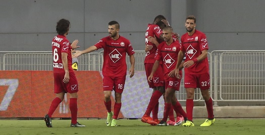 שחקני הפועל רעננה חוגגים (איציק בלניצקי)