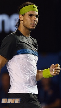 נדאל חוגג. נלחם כמו אריה (Gettyimages) נדאל חוגג. נלחם כמו אריה (Gettyimages)