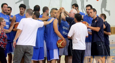 שחקני הנבחרת מתאמנים (יניב גונן)