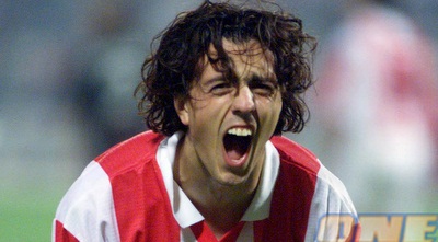 זחוביץ&acute; בטירוף במדי אולימפיאקוס.  (רויטרס)