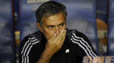 ז´וזה מוריניו מדוכדך. &qout; (GettyImages)