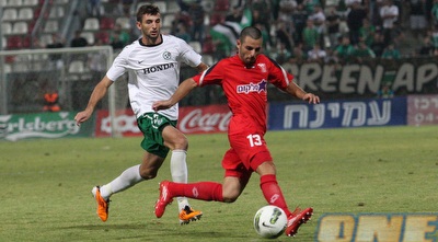 רן רול מול סארי פלאח. קיבל מחמאות על משחקו (עמית מצפה)