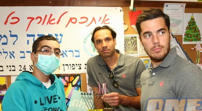 תמיר כהן וניר דוידוביץ´ בביקור (שי לוי) תמיר כהן וניר דוידוביץ´ בביקור (שי לוי)