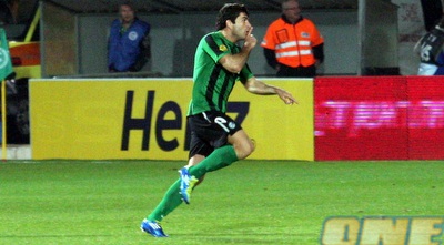 דבאלשווילי מסמן שקט לקהל (עמית מצפה)