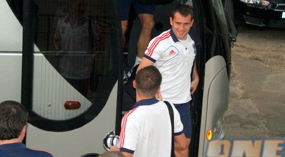 קרז´אקוב מגיע לאצטדיון ר&qout;ג (משה חרמון) קרז´אקוב מגיע לאצטדיון ר&qout;ג (משה חרמון)