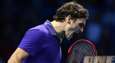 פדרר מאושר מהניצחון (רויטרס)