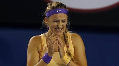 אזרנקה ממררת בבכי לאחר הזכייה (רויטרס) אזרנקה ממררת בבכי לאחר הזכייה (רויטרס)