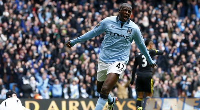 יאיא טורה חוגג את השער הנפלא שלו (רויטרס) יאיא טורה חוגג את השער הנפלא שלו (רויטרס)