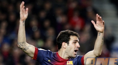 פברגאס לא מאמין אחרי ההחמצה (רויטרס) פברגאס לא מאמין אחרי ההחמצה (רויטרס)