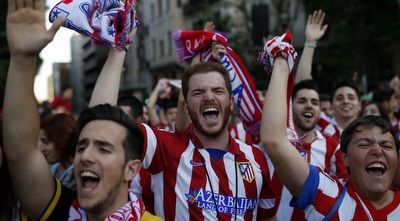 אוהדי אתלטיקו חוגגים (רויטרס)