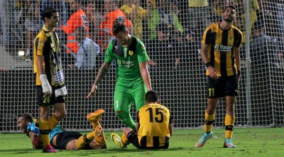 שחקני בית&qout;ר חוגגים (משה חרמון)