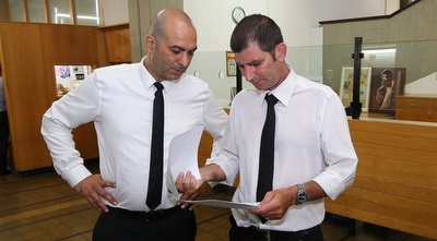 עו&qout;ד עמיחי ימין ועו&qout;ד שי נודל (רדאד ג&acute;בארה)