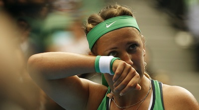 אזרנקה. לא תיפקדה ברגע האמת (רויטרס) אזרנקה. לא תיפקדה ברגע האמת (רויטרס)