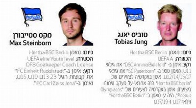 המאמנים הישראלים במחנה
