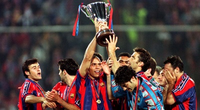 רונאלדו זוכה בגביע המחזיקות עם ברצלונה (רויטרס)