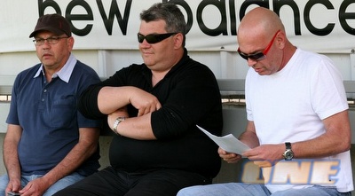 אריה הרשקוביץ (משמאל). גוטמן: אריה הרשקוביץ (משמאל). גוטמן: