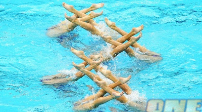 נבחרת רוסיה בשחייה צורנית  (Gettyimages)