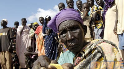 פליטים בסודן. דנג: 