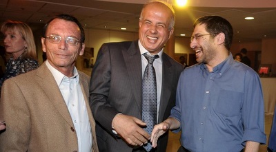 אבי לוזון וח&qout;כ אורי אורבך באירוע לציון 100 שנה למכבי פ&qout;ת (אלעד ירקון)