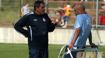 אבוקסיס וגוטמן באימון (רועי גלדסטון)