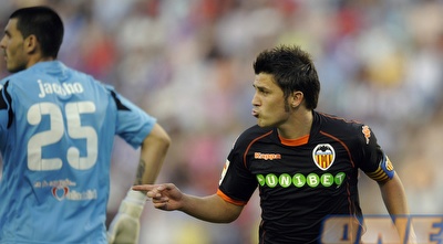 דוד וייה חוגג מול ויאדוליד (רויטרס) דוד וייה חוגג מול ויאדוליד (רויטרס)