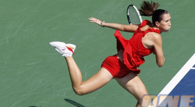 ילנה ינקוביץ&acute;. הפציעה שלה הכריעה את המשחק (רויטרס)