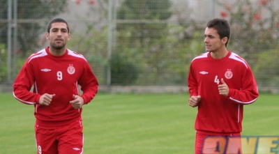 איתי שכטר ודני בונדר מתאמנים (רועי גלדסטון)