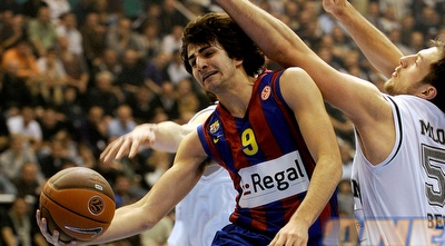 רוביו מתקשה בין שחקני פרטיזן (GettyImages) רוביו מתקשה בין שחקני פרטיזן (GettyImages)