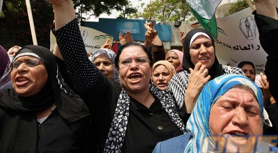 הפגנה ברצועת עזה. השבדים הזדעזעו מהאירועים (רויטרס) הפגנה ברצועת עזה. השבדים הזדעזעו מהאירועים (רויטרס)