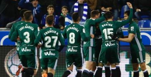 שחקני בטיס חוגגים (La Liga)