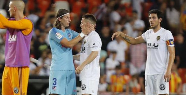 פיליפה לואיס בסיום המשחק (La Liga)