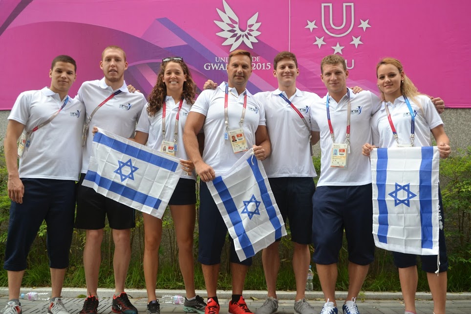 נבחרת ישראל בשחייה במשחקי האוניברסיאדה בדרום קוריאה.