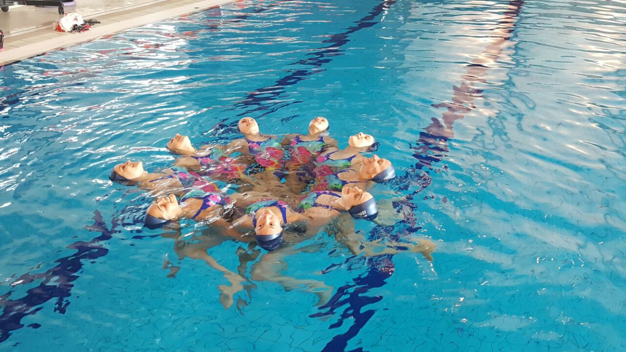 מקום ראשון לנבחרת ישראל בשחייה אומנותית
