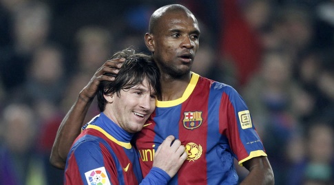 Avidel and Messi in the days when they collaborated in Barcelona (Reuters)
