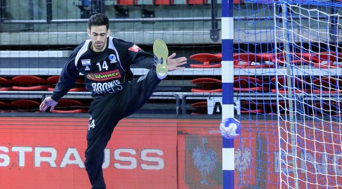 Dan Tepper in the Israeli national team uniform (Photo: Hadar Van Kula, Handball Association)