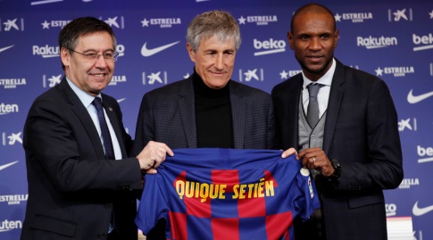 Avidel, Kika Stein and Bartomeu (Reuters)