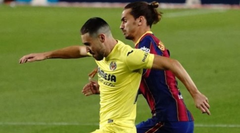 אנטואן גריזמן במאבק עם פאקו אלקאסר (La Liga)