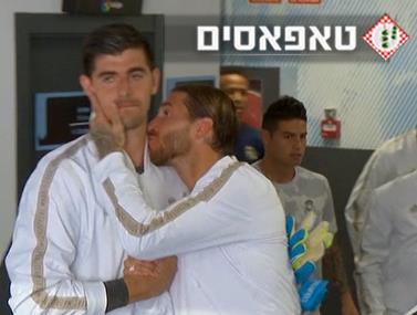 סקסי? למה ראמוס נישק את קורטואה בצוואר?